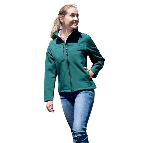Result Womens/Ladies Classic Soft Shell Jacket / Bottle Green - Picture 2 of 3